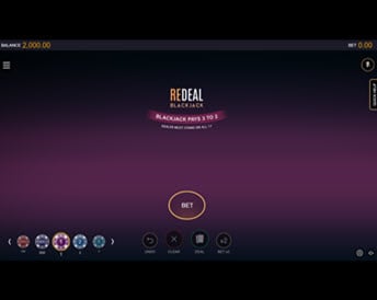 redeal blackjack