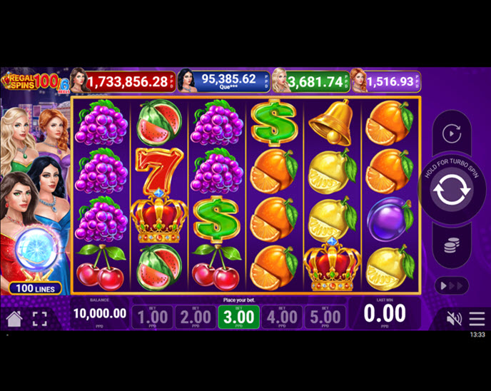 regal spins 100/6