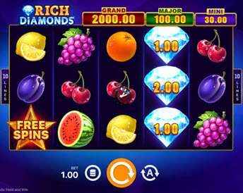 rich diamonds hold and win