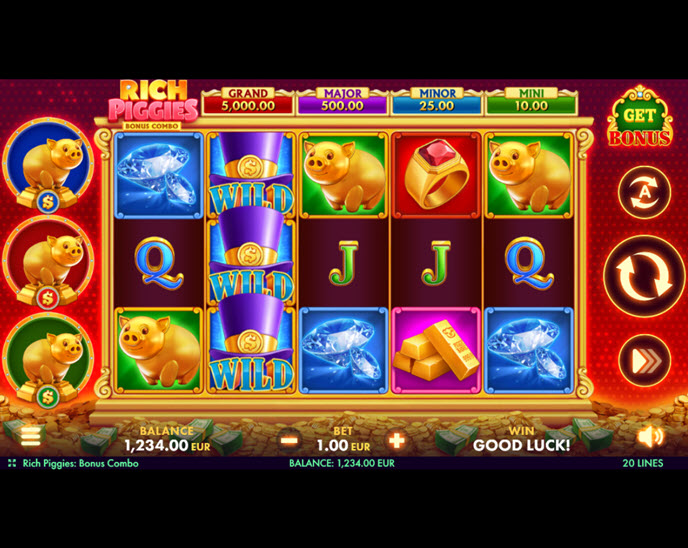 rich piggies bonus combo