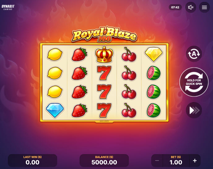 royal blaze 100