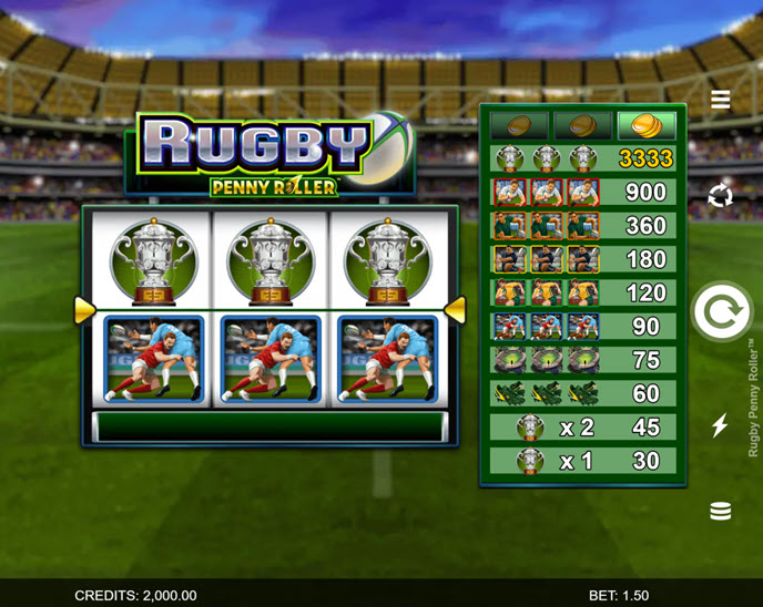 rugby penny roller