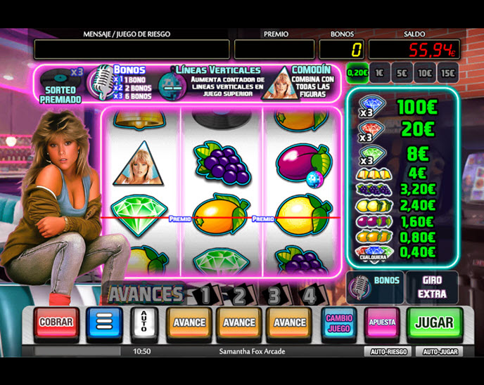 samantha fox arcade