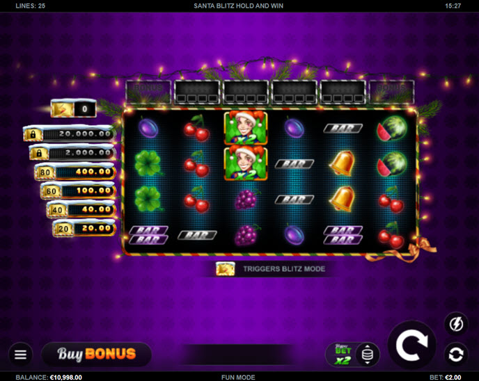 santa blitz hold and win