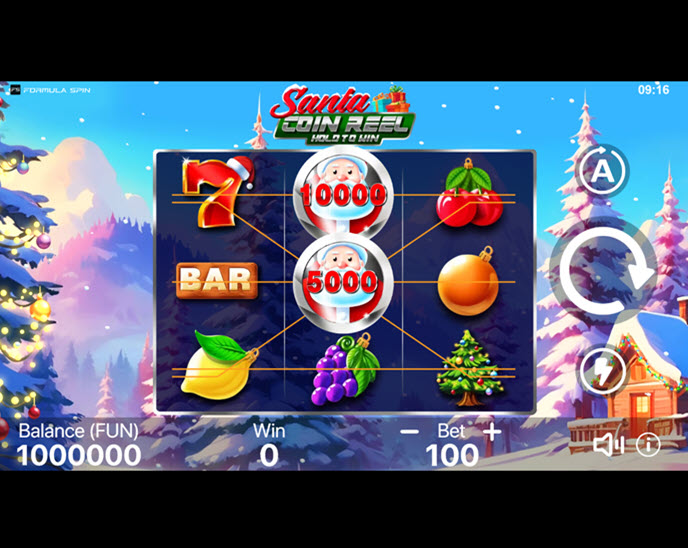 santa coin reel: hold to win