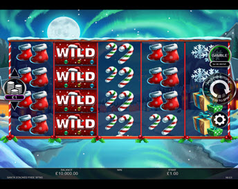santa stacked free spins