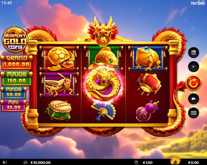serpent gold coins