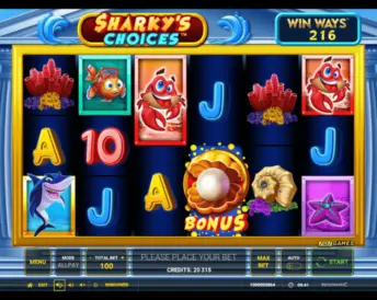 Sharky’s Choices Win Ways