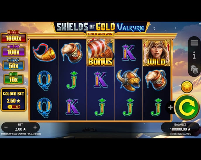 shields of gold valkyrie hold and win