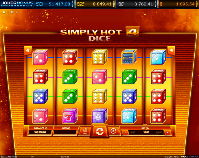 simply hot 4 dice