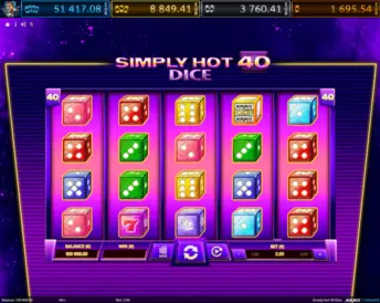 Simply Hot 40 Dice