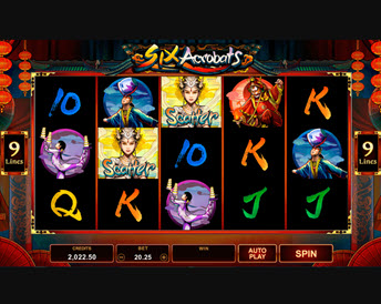 six acrobats