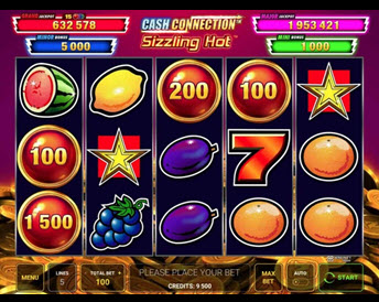 sizzling hot cash connection