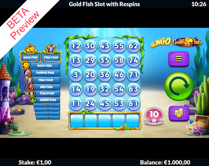 slingo gold fish