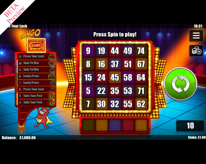 slingo press your luck