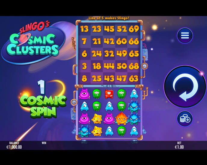 slingo’s cosmic clusters