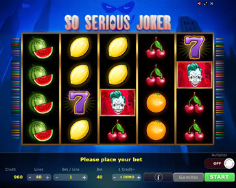 so serious joker