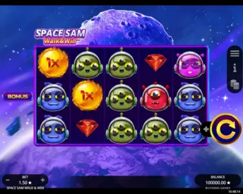 Space Sam Walk and Win
