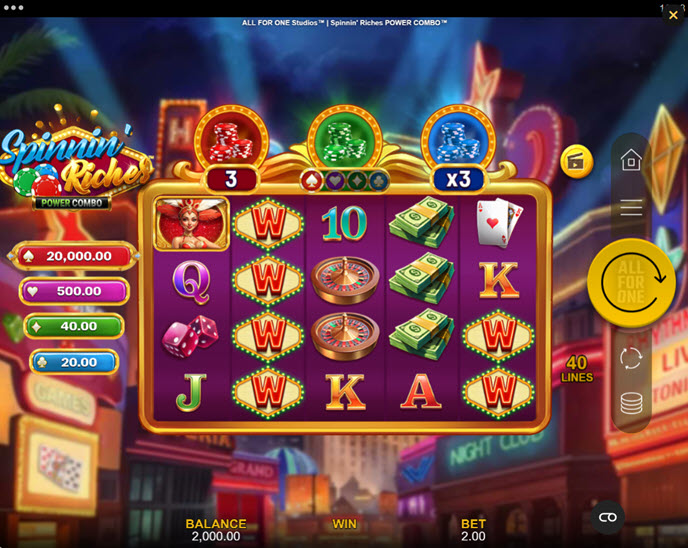 spinnin' riches power combo