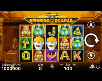 spinning scarab