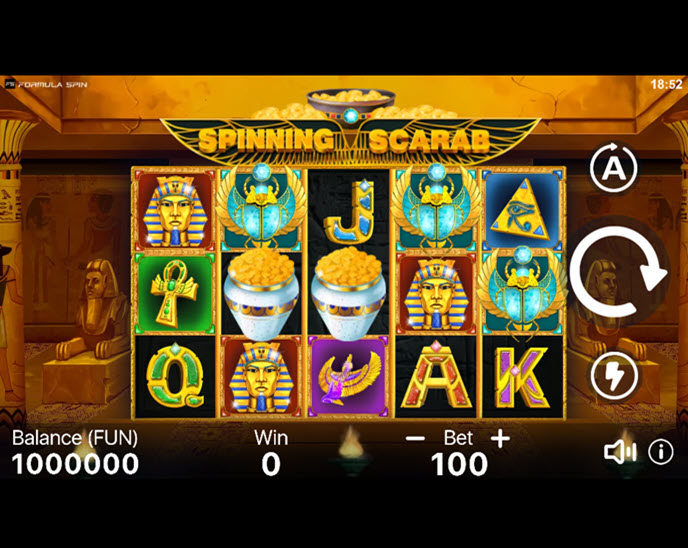 spinning scarab