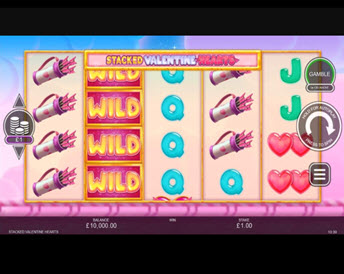 stacked valentine hearts