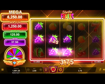 Starlite Fruits Mega Moolah