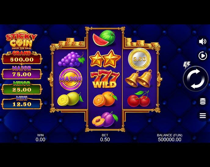 sticky coin: hold the spin