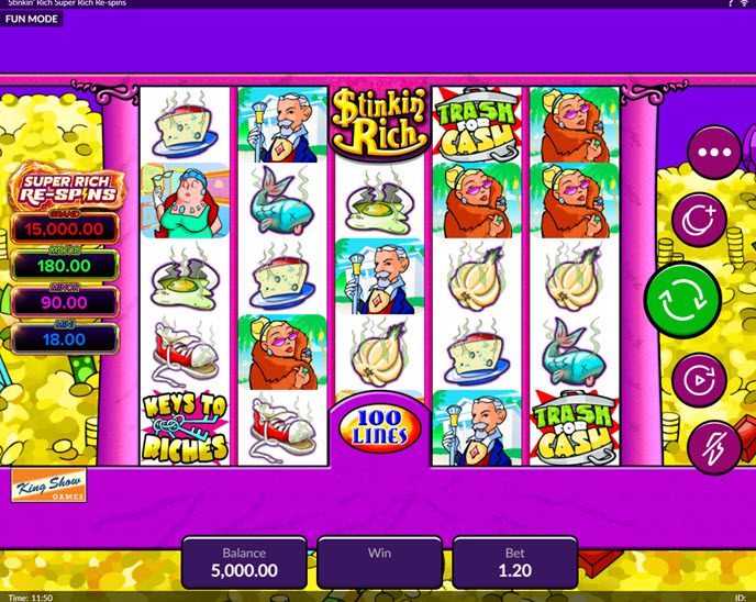 stinkin’ rich super rich re-spins