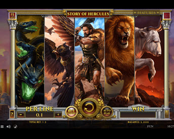 story of hercules 15 lines