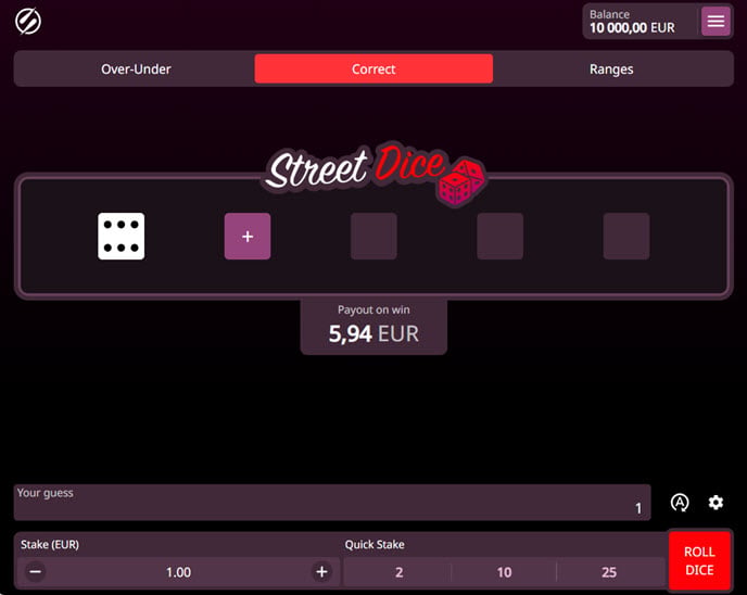 street dice