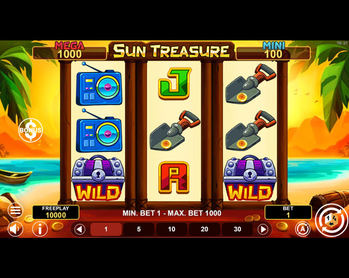 sun treasure hold & win