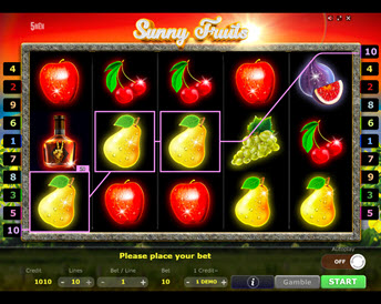 sunny fruits (five men games)