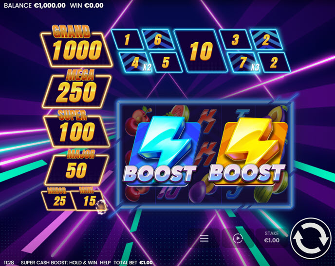 super cash boost: hold & win