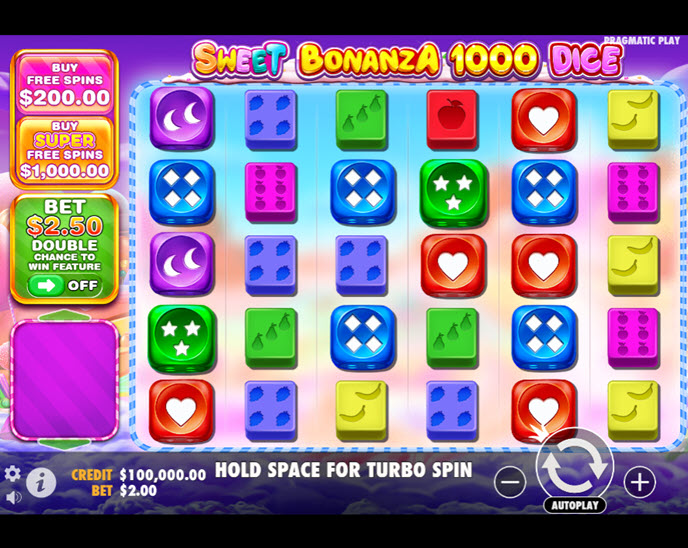 sweet bonanza 1000 dice