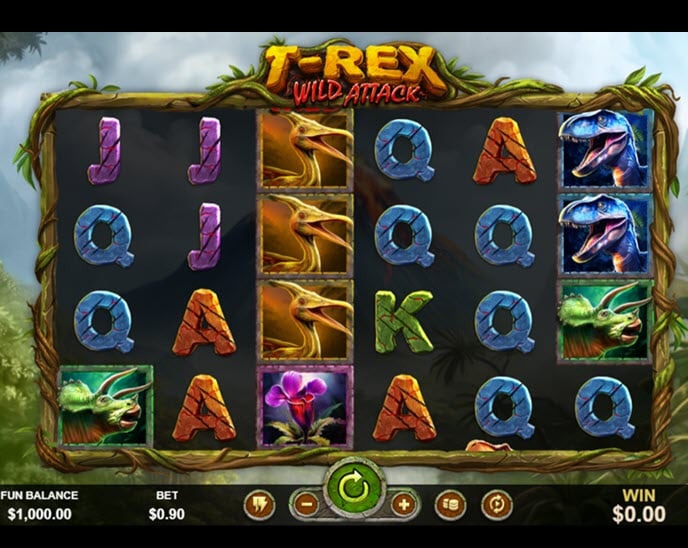 t-rex wild attack