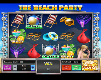 the beach party