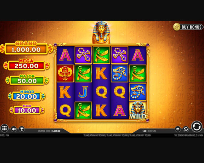 the golden mummy hold & win