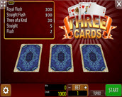 three cards