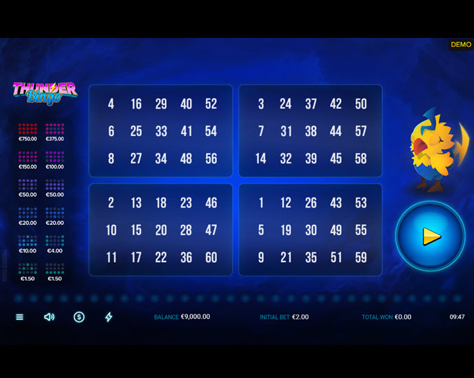 thunder bingo