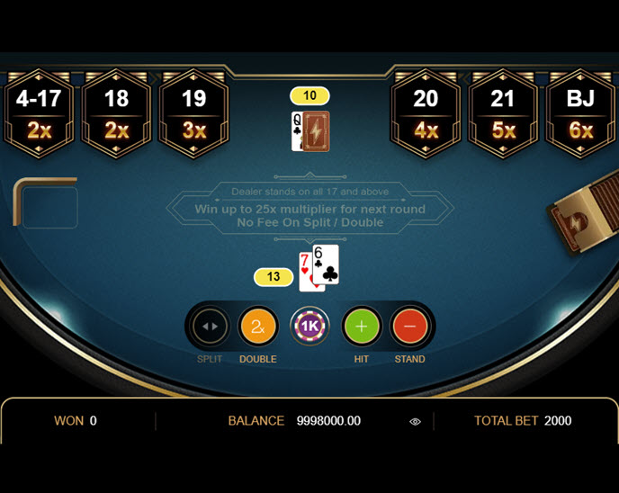 thunder blackjack