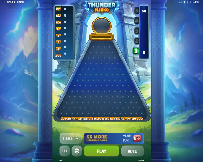 thunder plinko