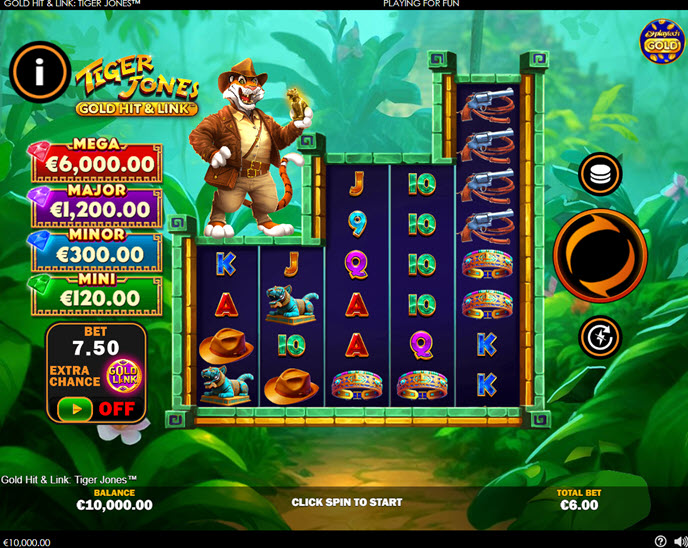 tiger jones gold hit & link