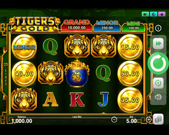 tiger’s gold hold and win