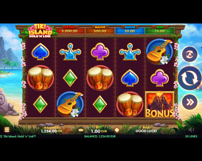 tiki island: hold ‘n’ link