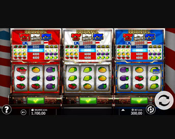 triple 7’s red white and blue