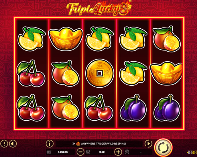 triple lucky 8’s