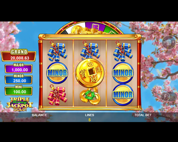 triple money jackpot gold