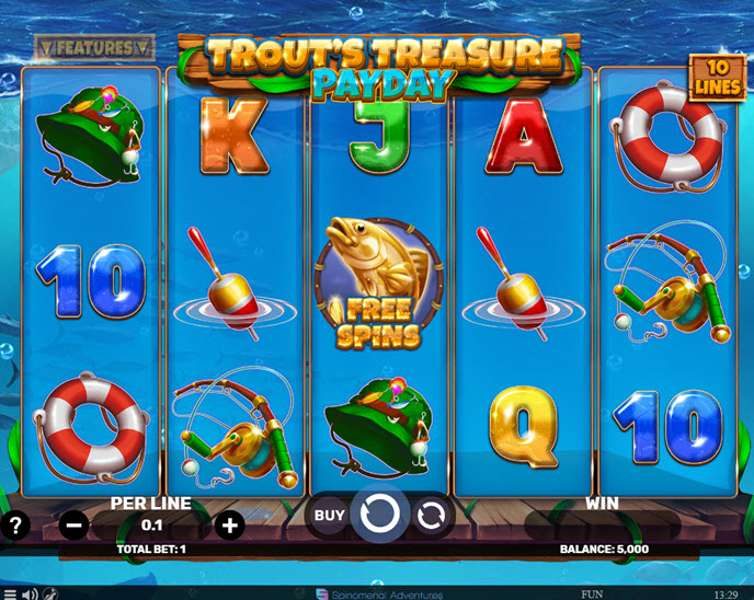trout’s treasure – payday