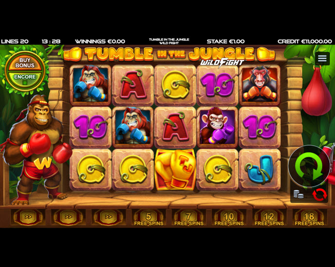 tumble in the jungle wild fight